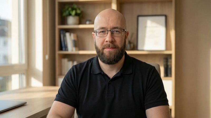 Anton Klein - CTO von Nordvind AI (KI-generiertes Portr&auml;t)