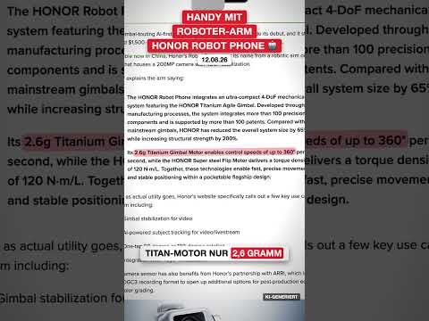 honor-robot-phone-roboterarm-kamera